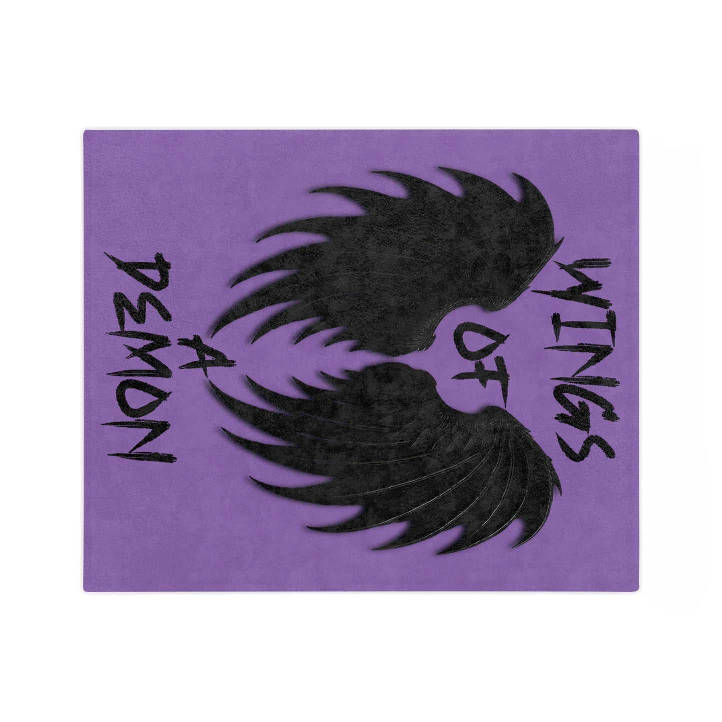 Demon Wings Blanket | Cozy Velveteen Microfiber Throw for Horror Lovers, Perfect for Halloween, Home Decor, Gift Idea, Soft Plush Blanket