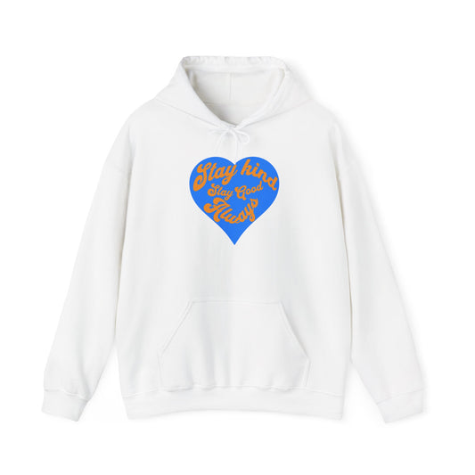 Stay Kind Heart Hoodie - Cozy Unisex Sweatshirt, Ideal for Gifts, Casual Wear, Everyday Comfort, Fall Fashion, Motivation