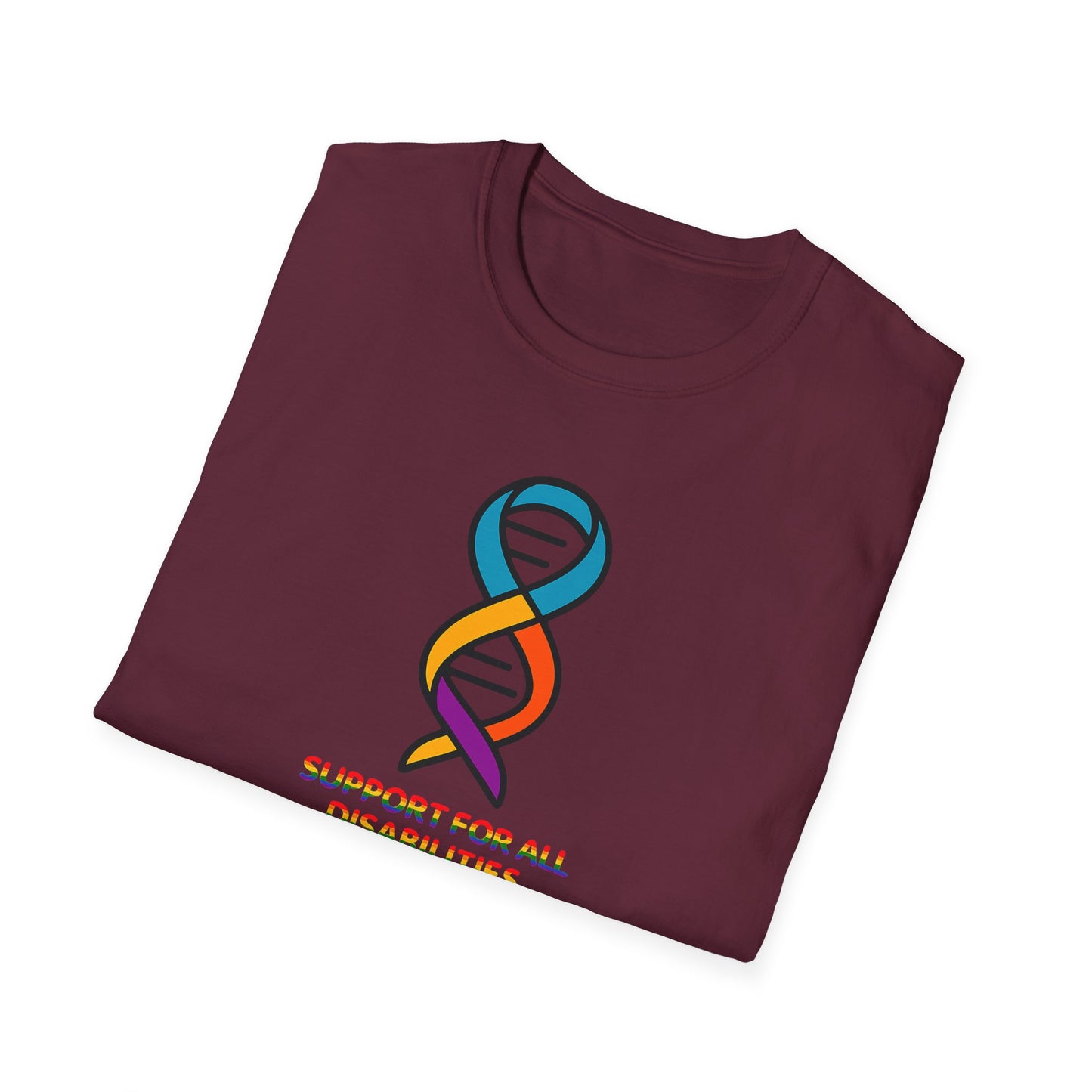 Support for All Disabilities T-Shirt - Unisex Softstyle Tee