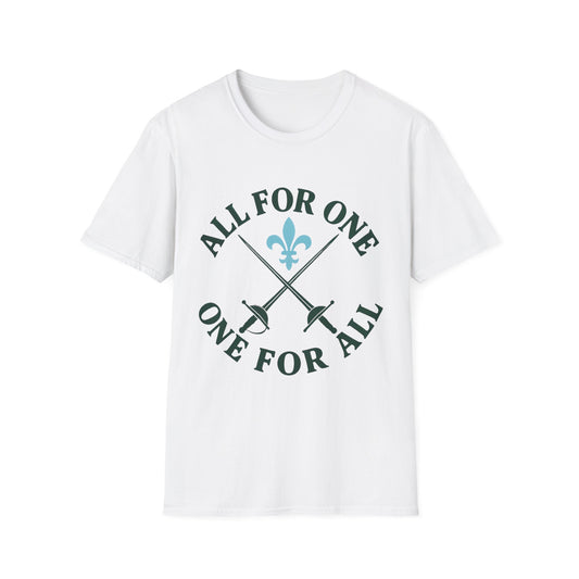 Unisex Graphic Tee - 'All For One, One For All' - Great for Team Events, Gifts, or Casual Wear