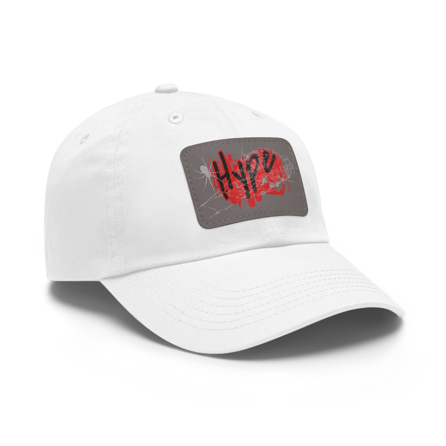 Hype Dad Hat with Leather Patch, Trendy Cap, Casual Wear, Gift for Him, Street Style Accessory, Summer Fashion