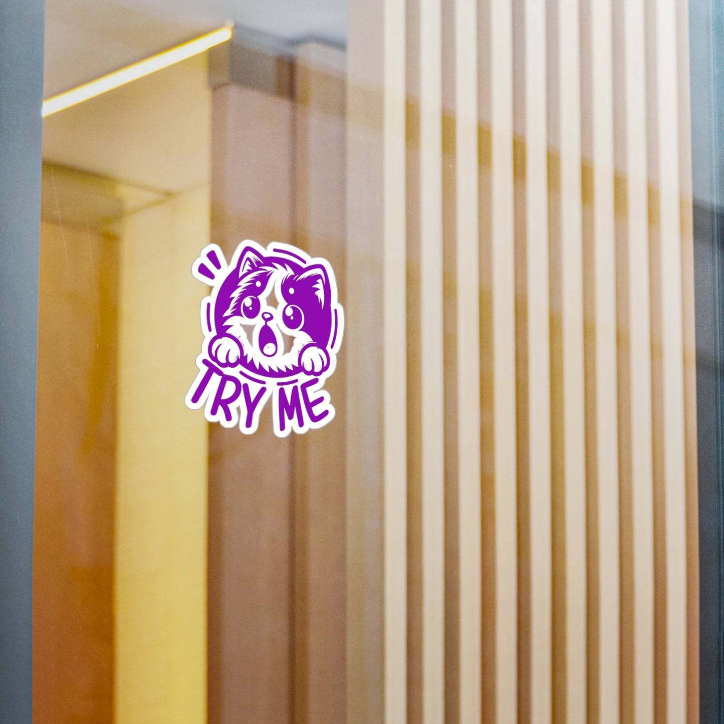 Adorable Cat Vinyl Decals, Cute Kitty Stickers for Pet Lovers, Car Window Decals, Gift for Cat Owners, Fun Home Decor