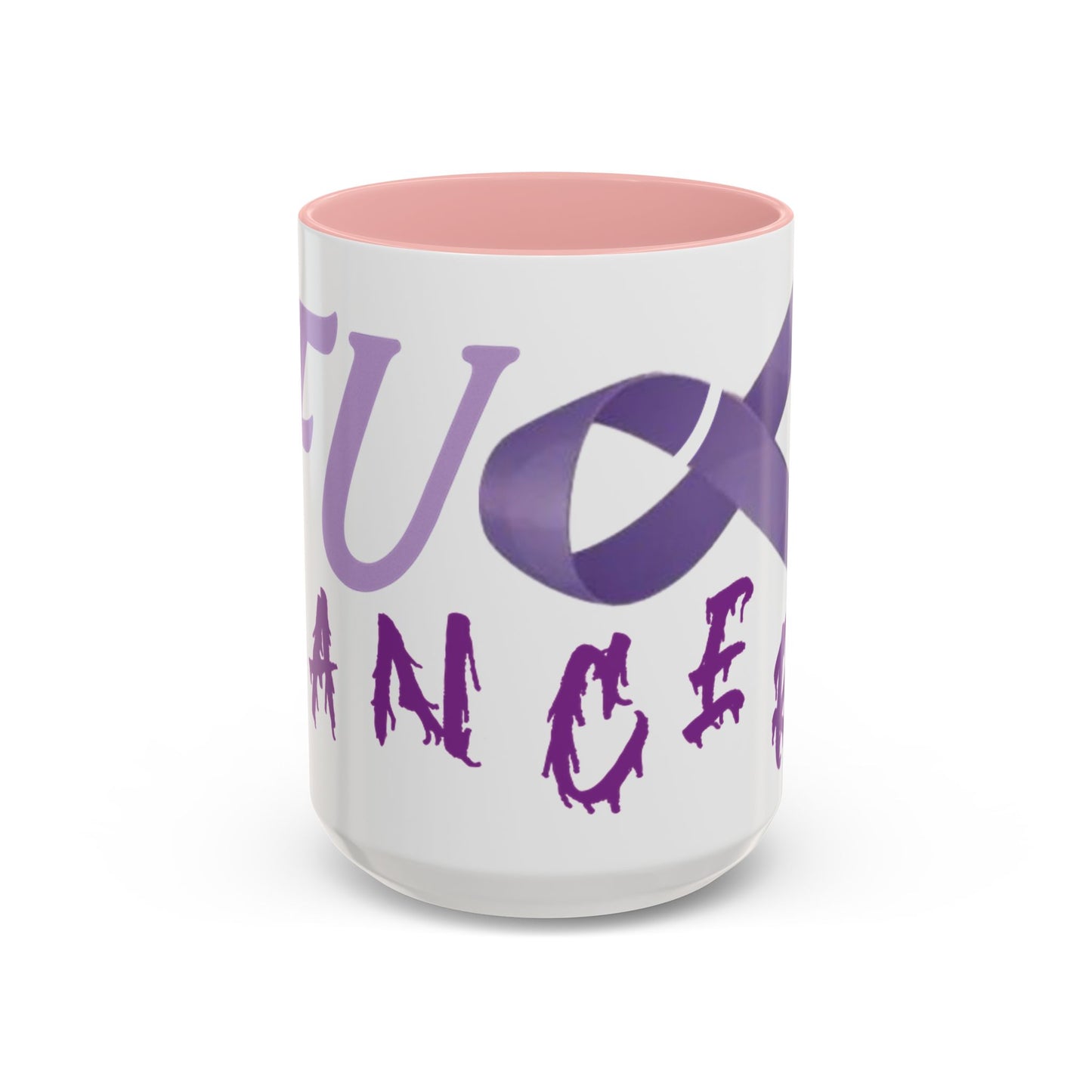 Purple Ribbon Coffee Mug - Cancer Awareness, Inspirational Gift, Sip & Support, Encouragement, Fight Back Tea Cup