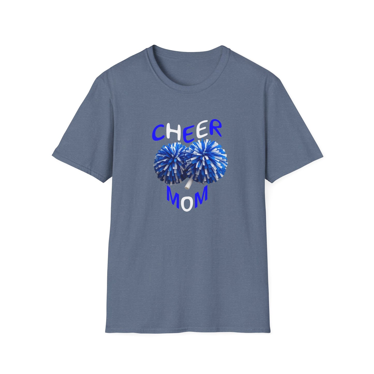 Cheer Mom Unisex Softstyle T-Shirt, Gift for Sports Moms, Cheerleading Apparel, Casual Wear, Supporter T-Shirt