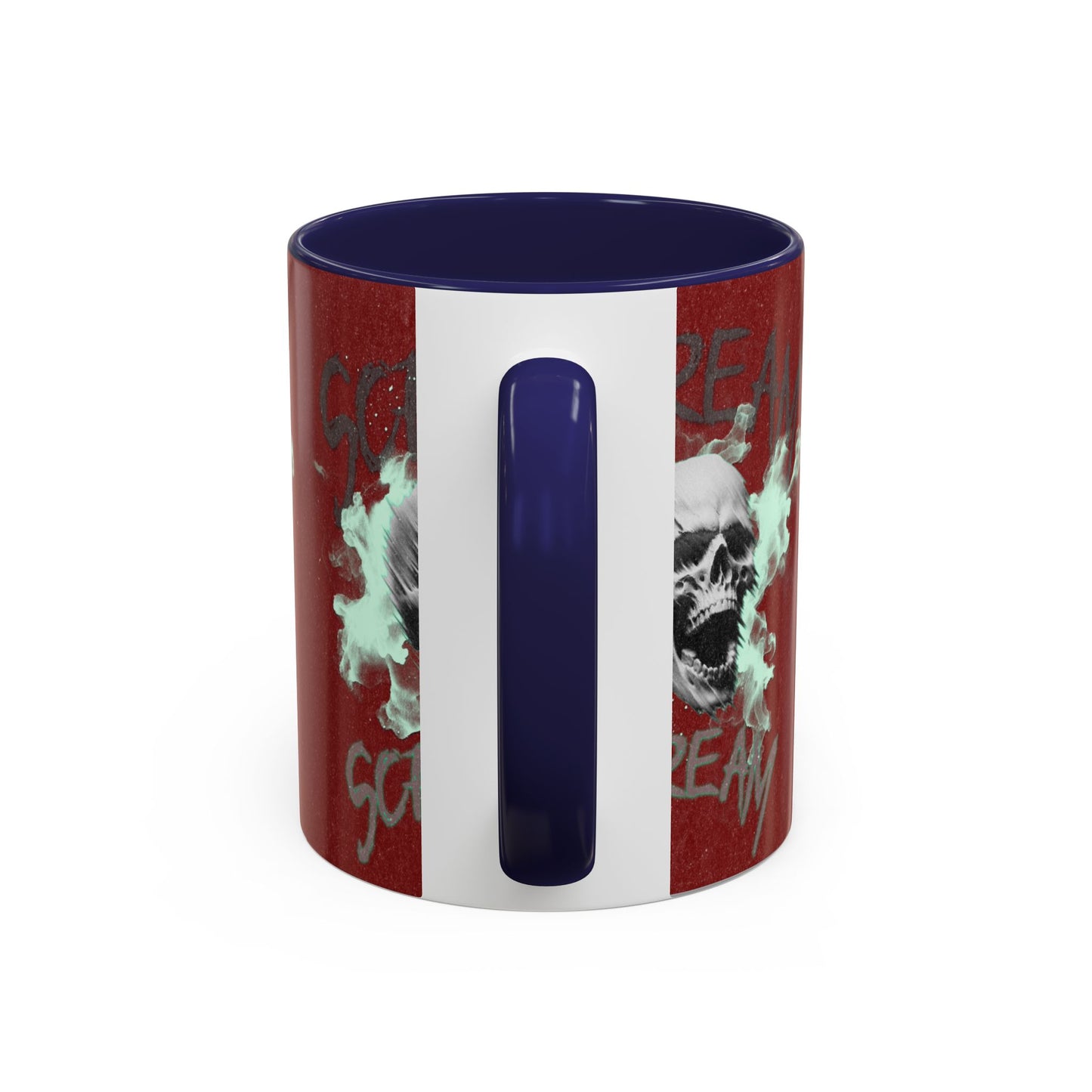 Gothic Skull Accent Coffee Mug - Unique Drinkware for Halloween, Gift for Coffee Lovers, Skull Decor, Perfect for Horror Fans, 11oz & 15oz