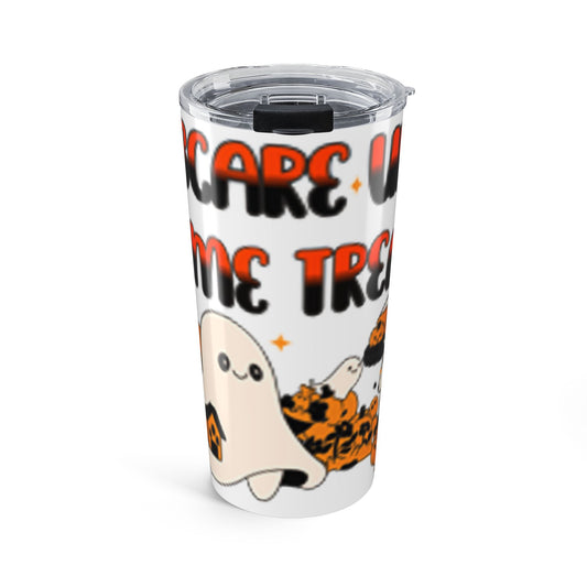 Halloween Ghost Tumbler, 20oz Insulated Tumbler, Cute Pumpkin Drinkware, Gift for Halloween Lovers, Spooky Season Mug