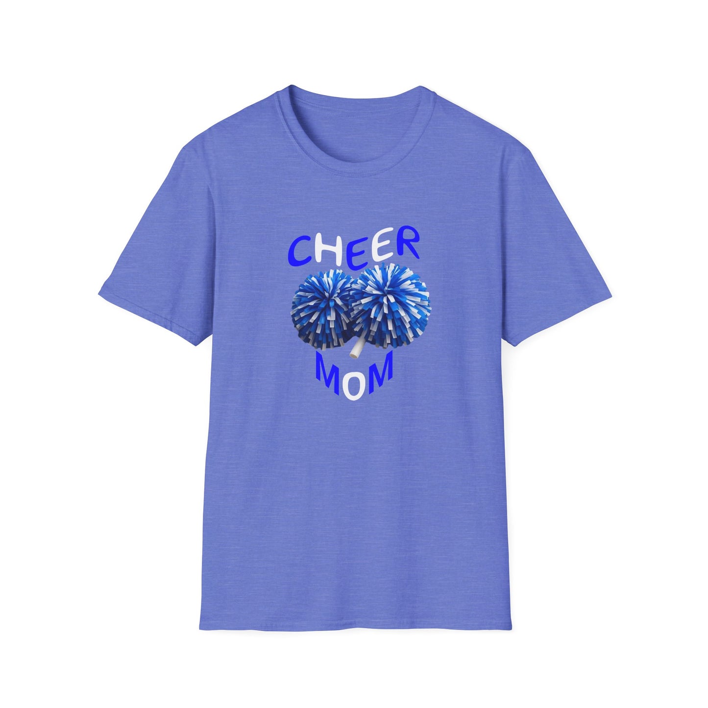 Cheer Mom Unisex Softstyle T-Shirt, Gift for Sports Moms, Cheerleading Apparel, Casual Wear, Supporter T-Shirt