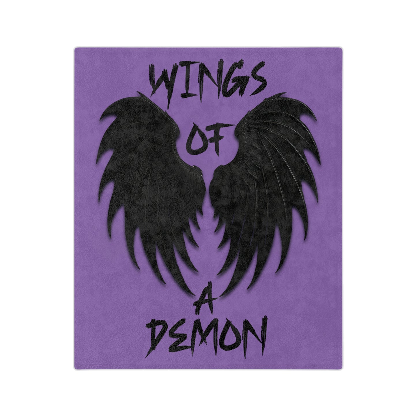 Demon Wings Blanket | Cozy Velveteen Microfiber Throw for Horror Lovers, Perfect for Halloween, Home Decor, Gift Idea, Soft Plush Blanket