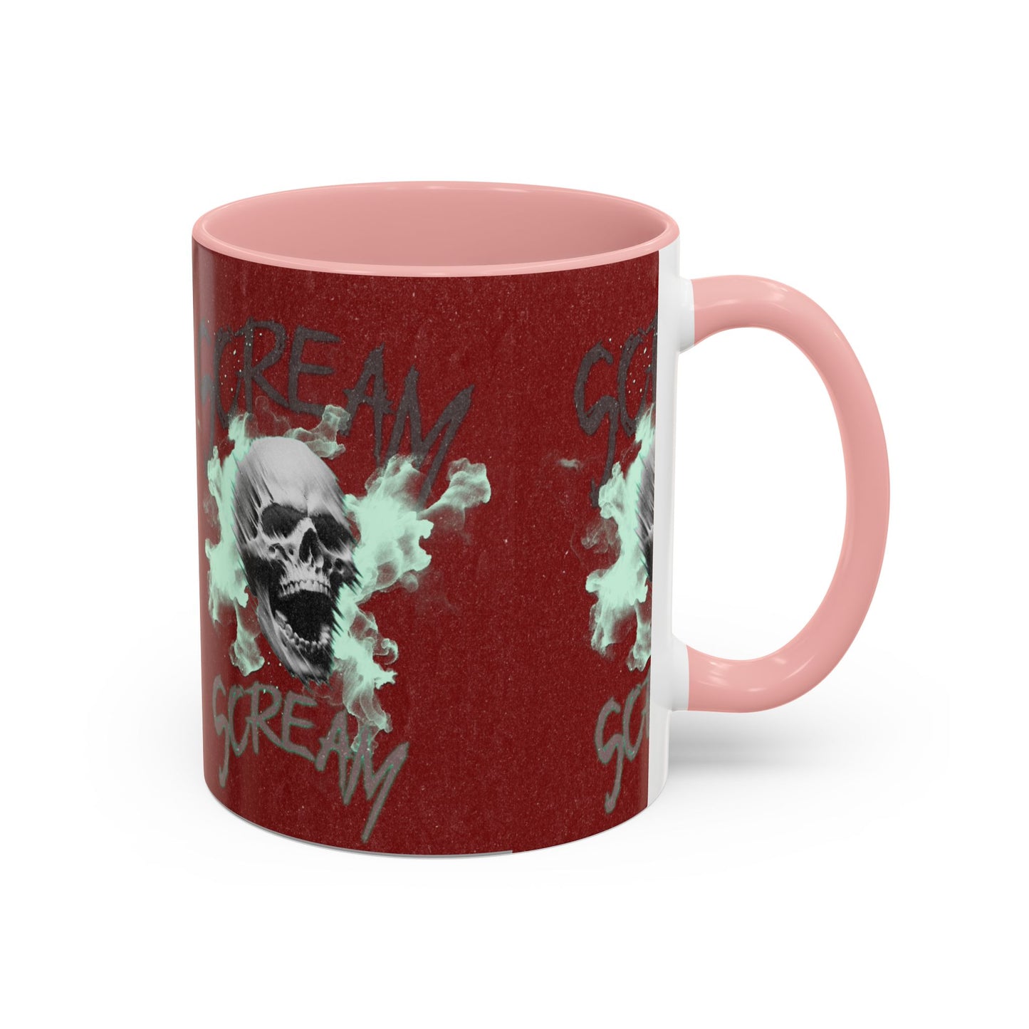 Gothic Skull Accent Coffee Mug - Unique Drinkware for Halloween, Gift for Coffee Lovers, Skull Decor, Perfect for Horror Fans, 11oz & 15oz