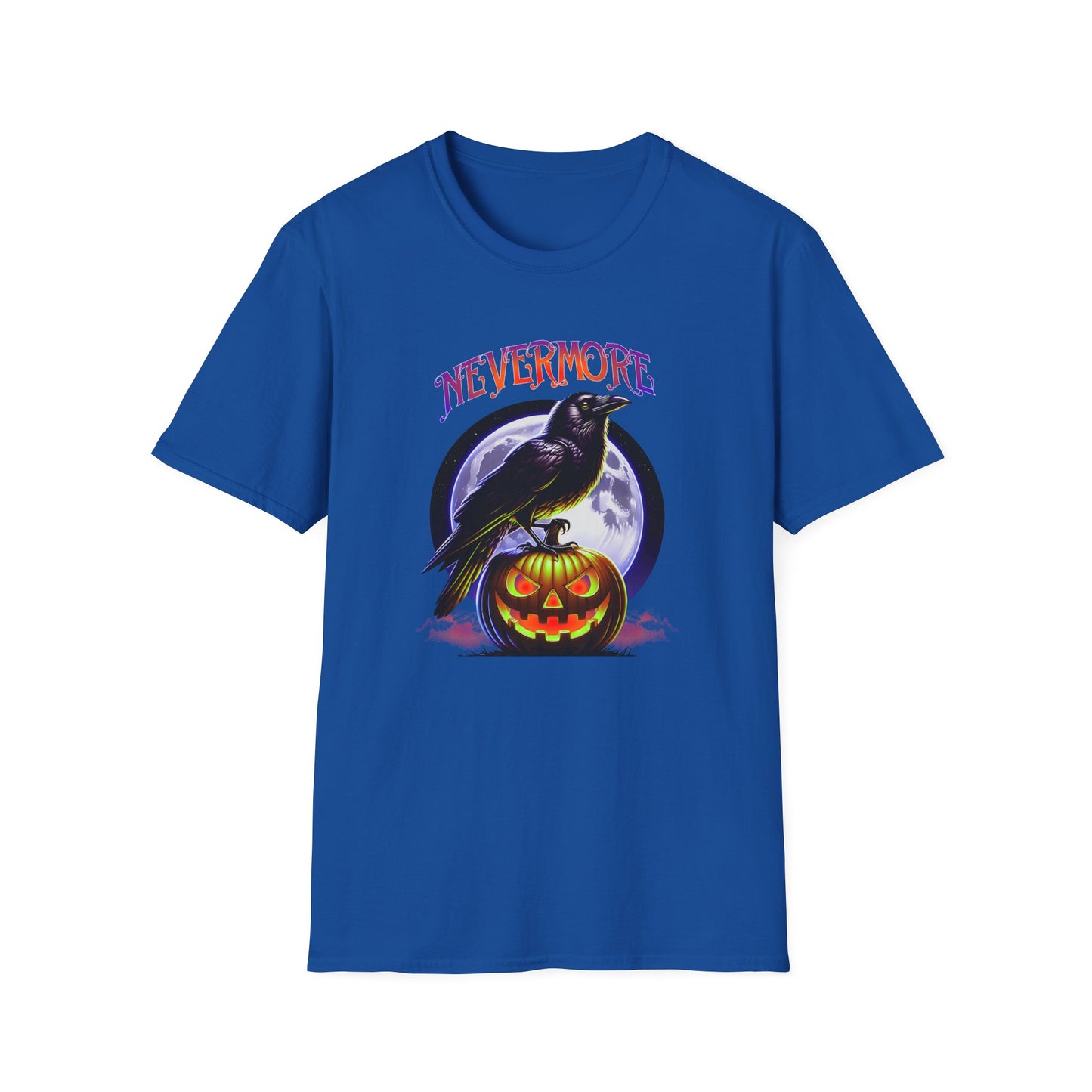 Halloween Nevermore T-Shirt, Spooky Apparel, Unisex Graphic Tee, Gift for Halloween Lovers, Vintage Raven Design
