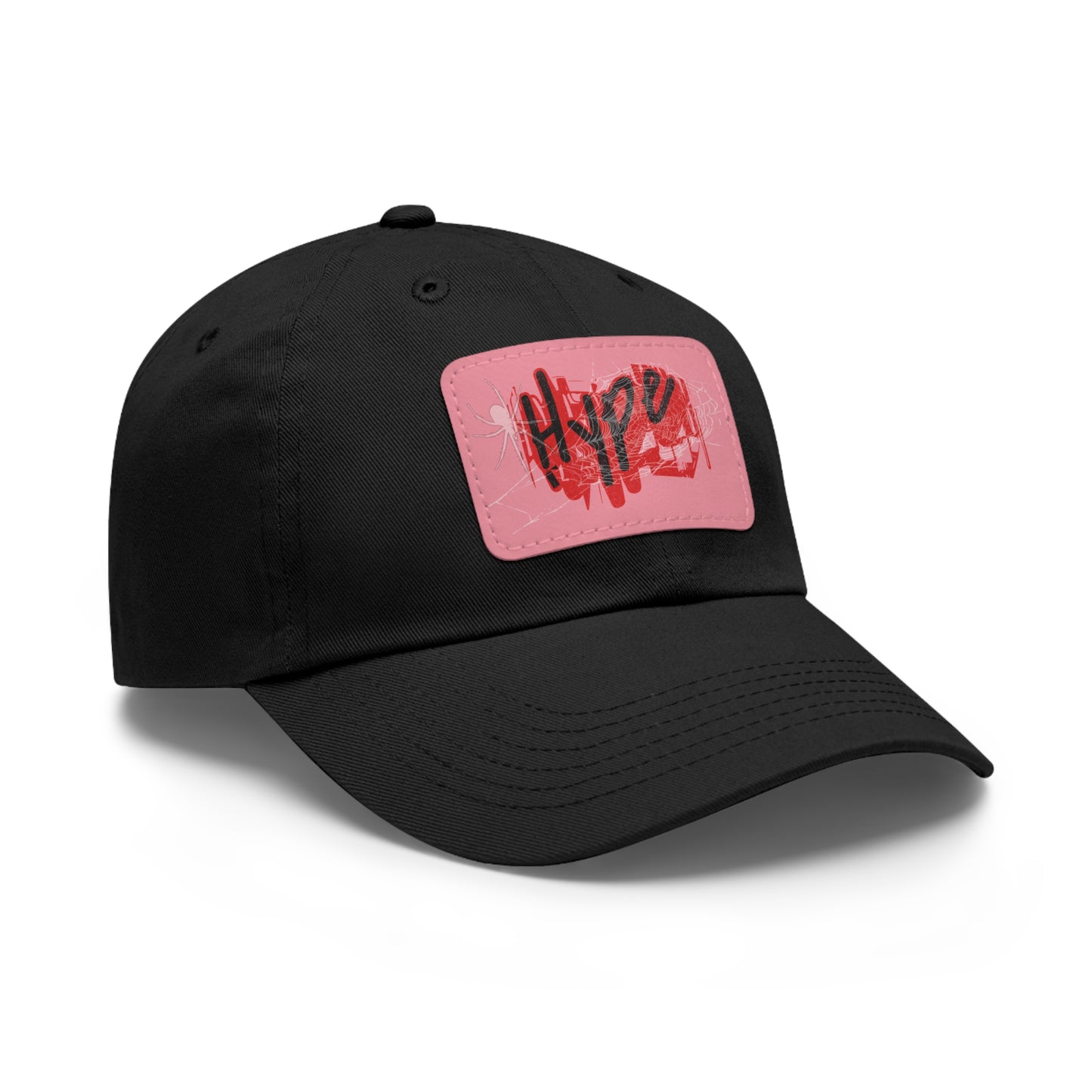 Hype Dad Hat with Leather Patch, Trendy Cap, Casual Wear, Gift for Him, Street Style Accessory, Summer Fashion