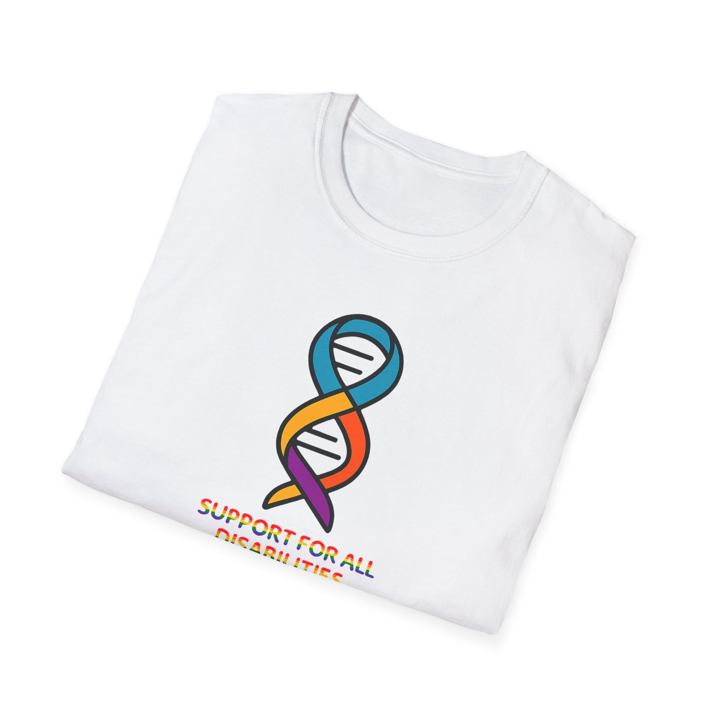Support for All Disabilities T-Shirt - Unisex Softstyle Tee