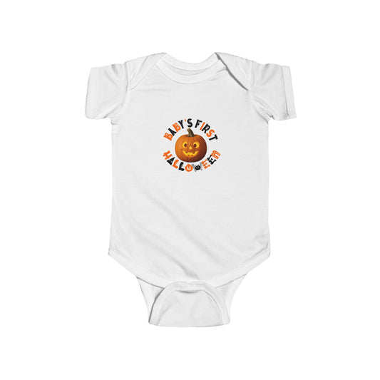 Baby's First Halloween Bodysuit, Infant Costume, Cute Baby Outfit, Halloween Gift, Pumpkin Baby Bodysuit, Baby Shower Gift