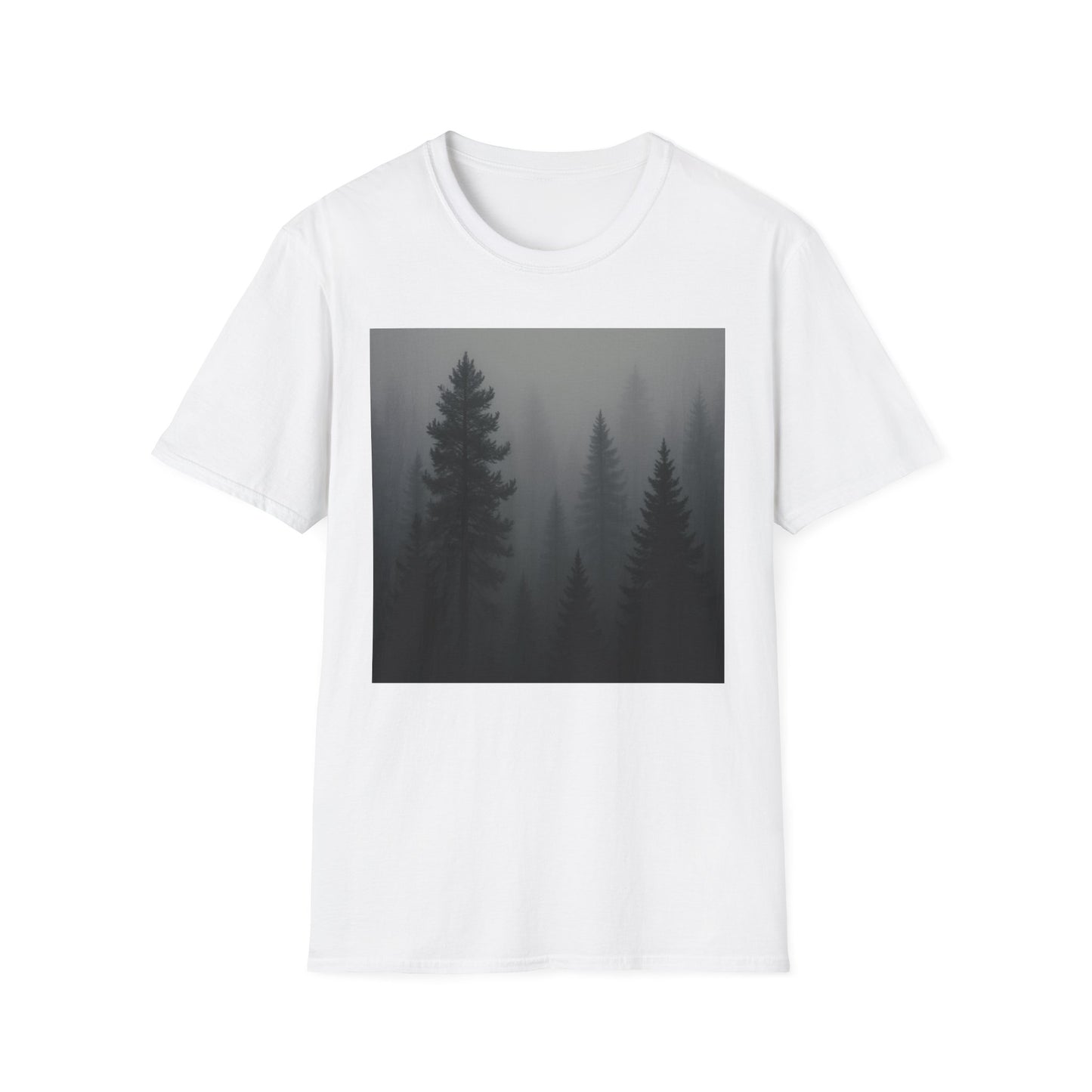 Mystical Forest T-Shirt | Unisex Softstyle Tee for Nature Lovers, Outdoor Adventures, Casual Wear, Gifts for Him & Her