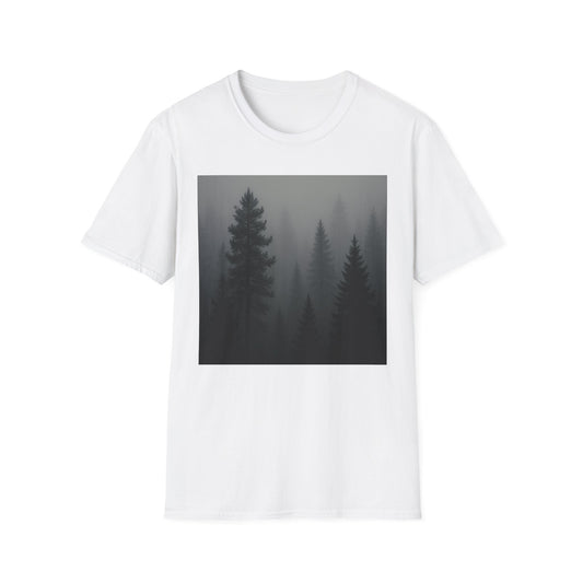 Mystical Forest T-Shirt | Unisex Softstyle Tee for Nature Lovers, Outdoor Adventures, Casual Wear, Gifts for Him & Her