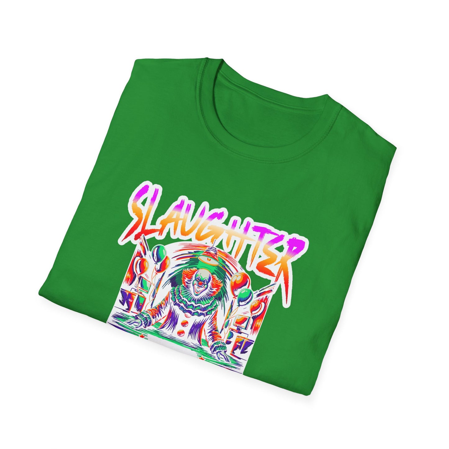 Colorful Graphic Tee - Slaughter Dreams, Unisex T-Shirt for Festivals, Edgy Summer Wear, Unique Gift, Streetwear Fashion