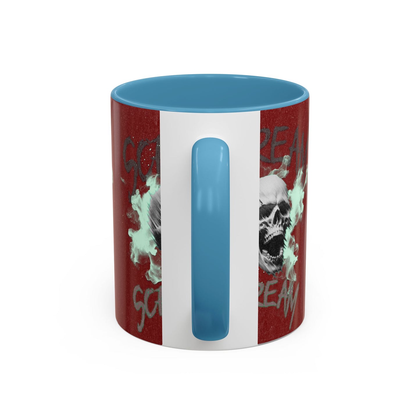 Gothic Skull Accent Coffee Mug - Unique Drinkware for Halloween, Gift for Coffee Lovers, Skull Decor, Perfect for Horror Fans, 11oz & 15oz