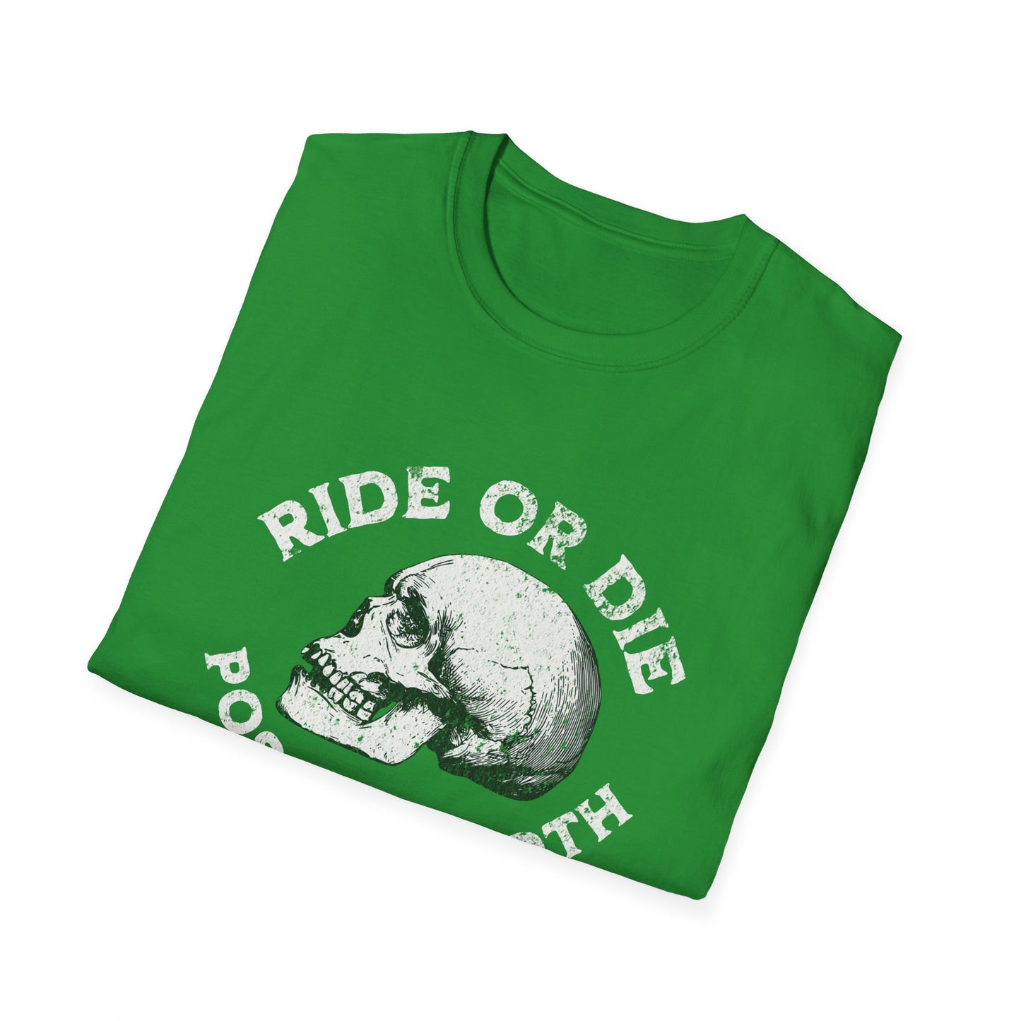 Ride or Die Skull T-Shirt, Unisex Graphic Tee, Edgy Streetwear, Alternative Fashion, Perfect for Bikers & Music Lovers