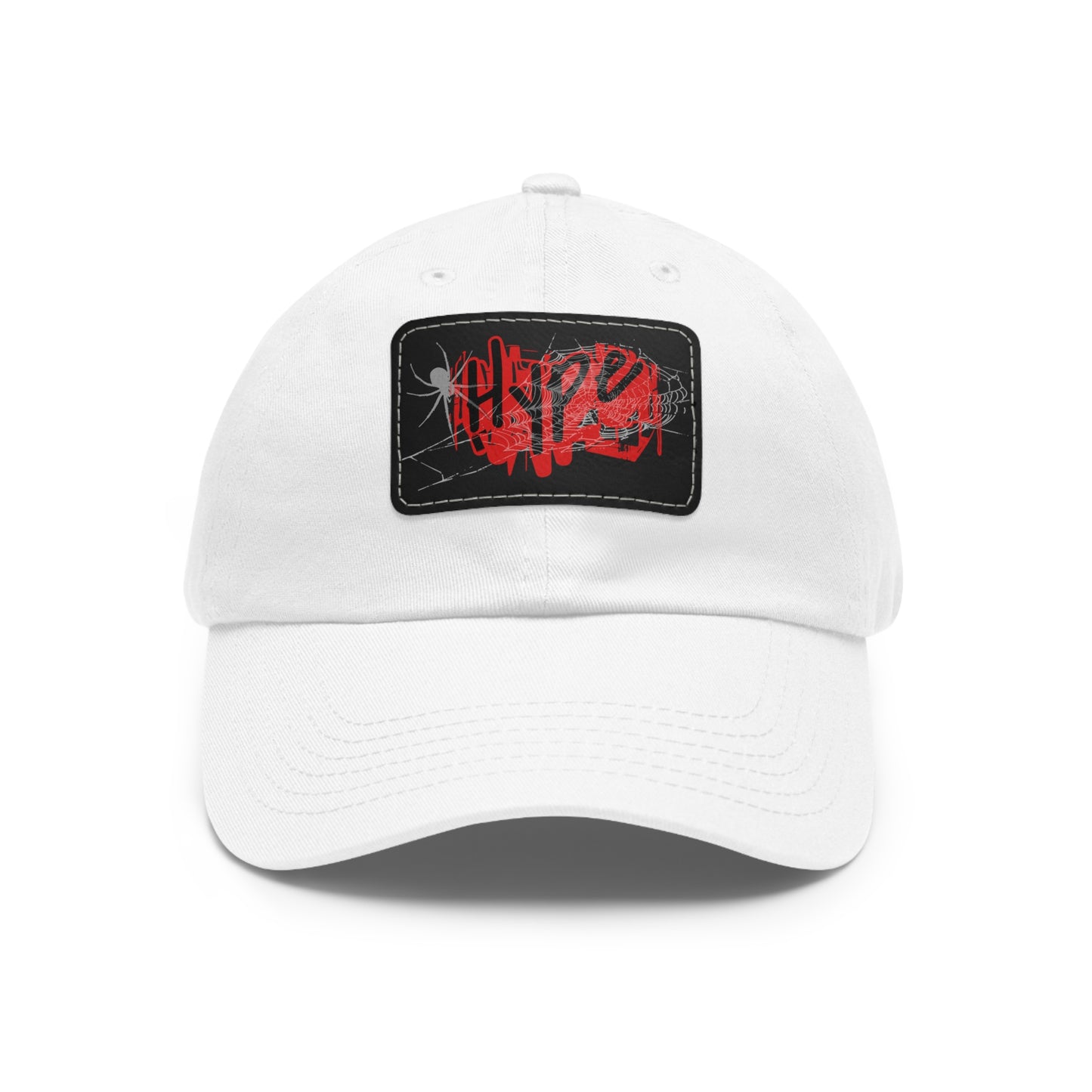 Hype Dad Hat with Leather Patch, Trendy Cap, Casual Wear, Gift for Him, Street Style Accessory, Summer Fashion