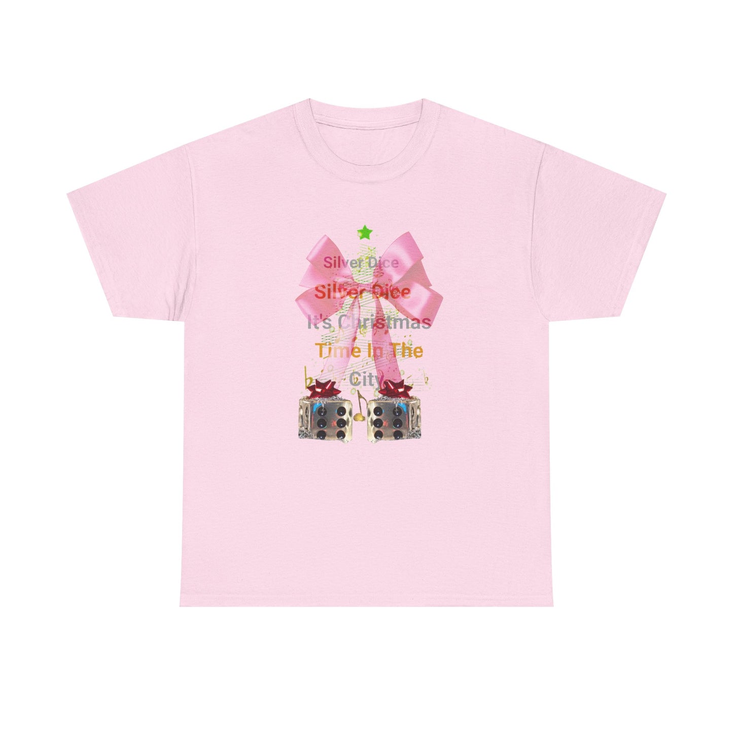 Holiday Dice Gift T-Shirt — 'Silent Night, Silent Dice' Cute Christmas Gaming Tee