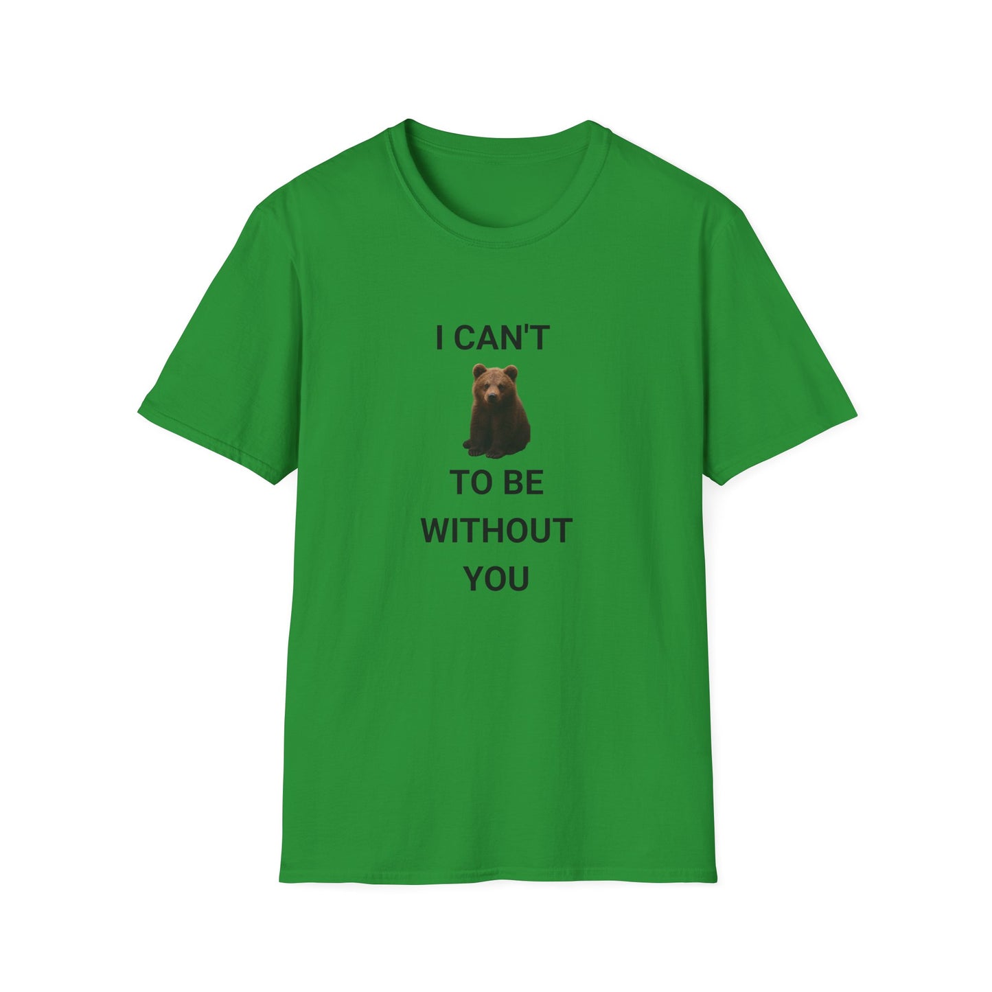 Bear Themed Unisex Softstyle T-Shirt, Gift for Animal Lovers, Cute Graphic Tee, Casual Wear, Birthday or Friendship Gift