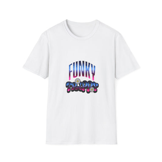 Funky Happy Unisex T-Shirt – Perfect for Festivals, Gifts & Everyday Wear, Vivid Graphics, Casual Style, Birthday Celebration