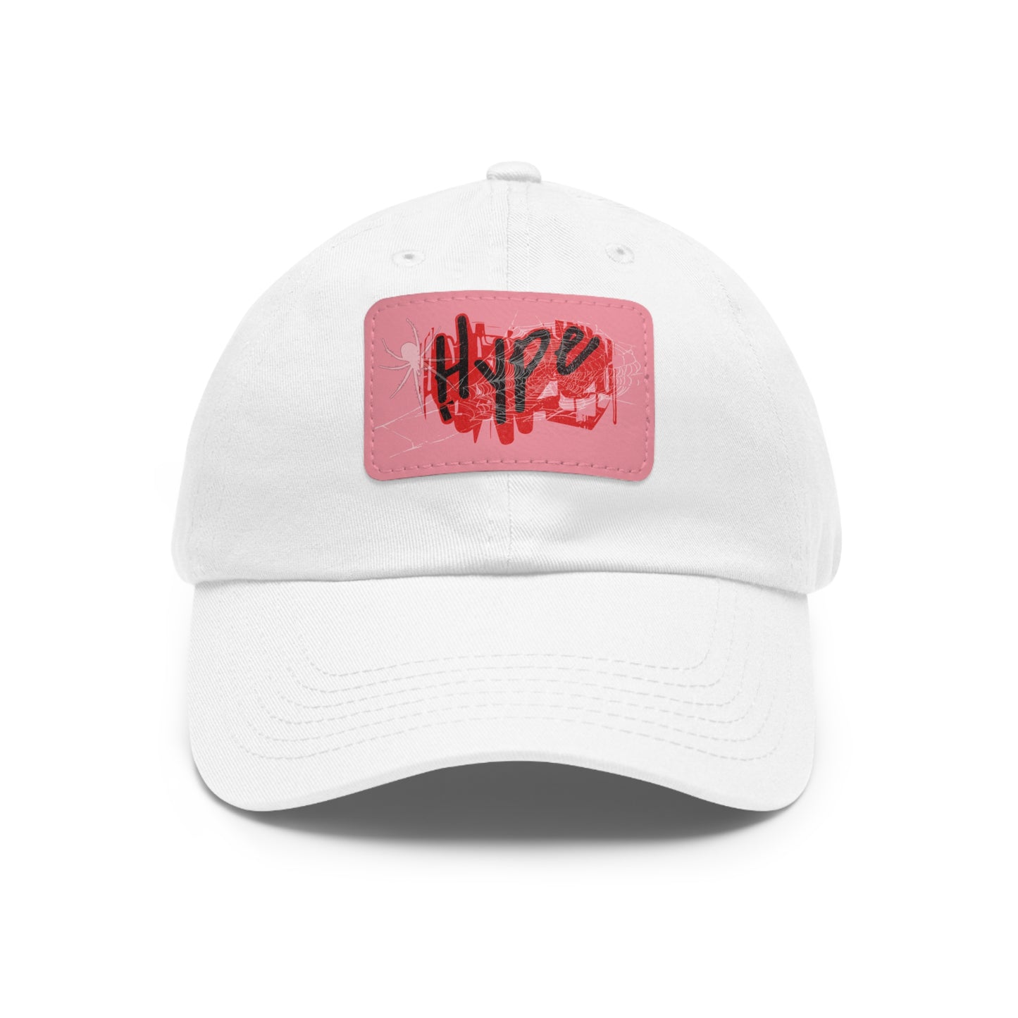 Hype Dad Hat with Leather Patch, Trendy Cap, Casual Wear, Gift for Him, Street Style Accessory, Summer Fashion
