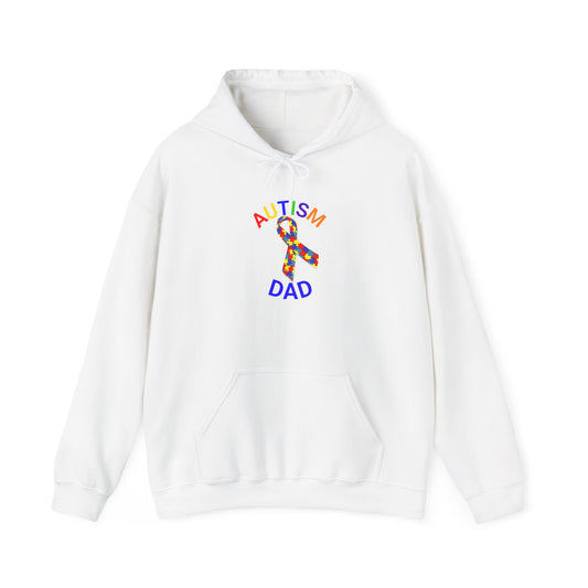 Autism Dad Inspirational Hoodie | Unisex Heavy Blend Sweatshirt for Fathers | Perfect Gift for Dad | Awareness Apparel