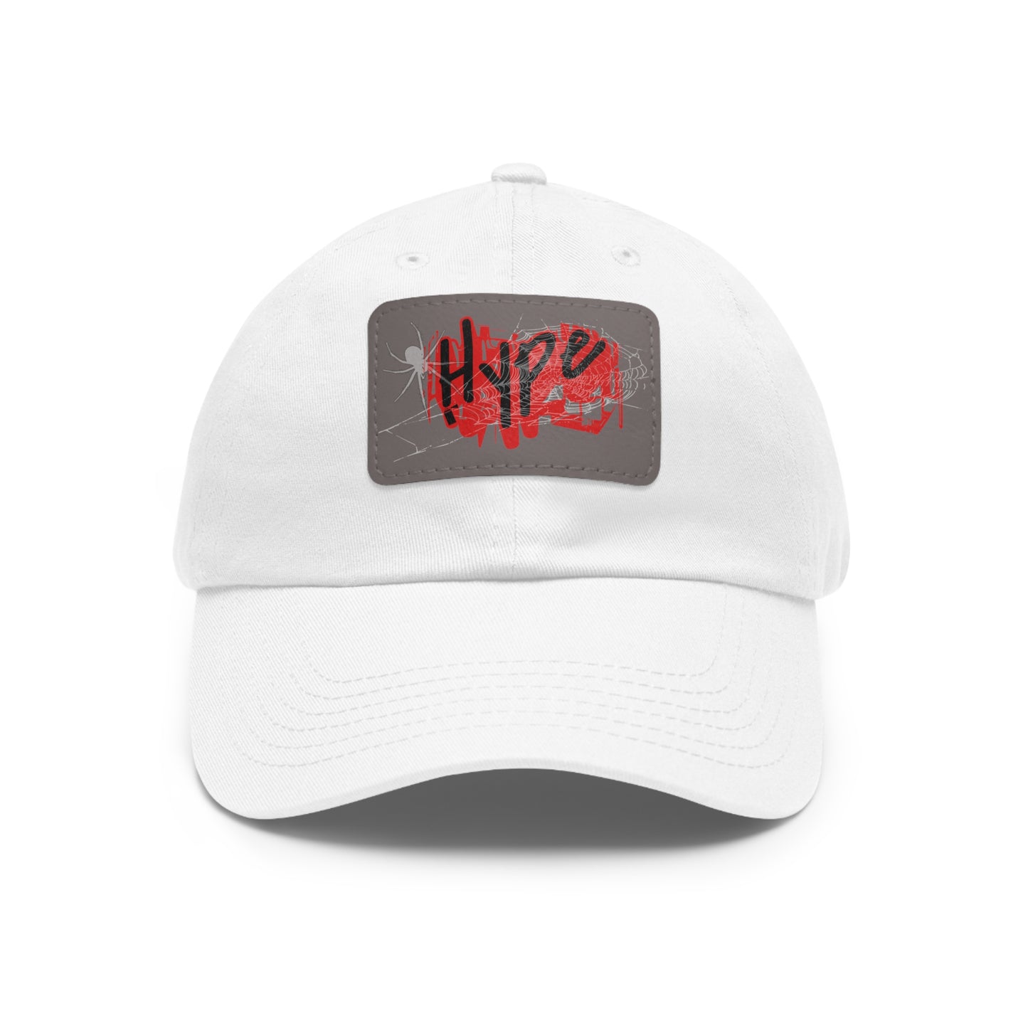 Hype Dad Hat with Leather Patch, Trendy Cap, Casual Wear, Gift for Him, Street Style Accessory, Summer Fashion