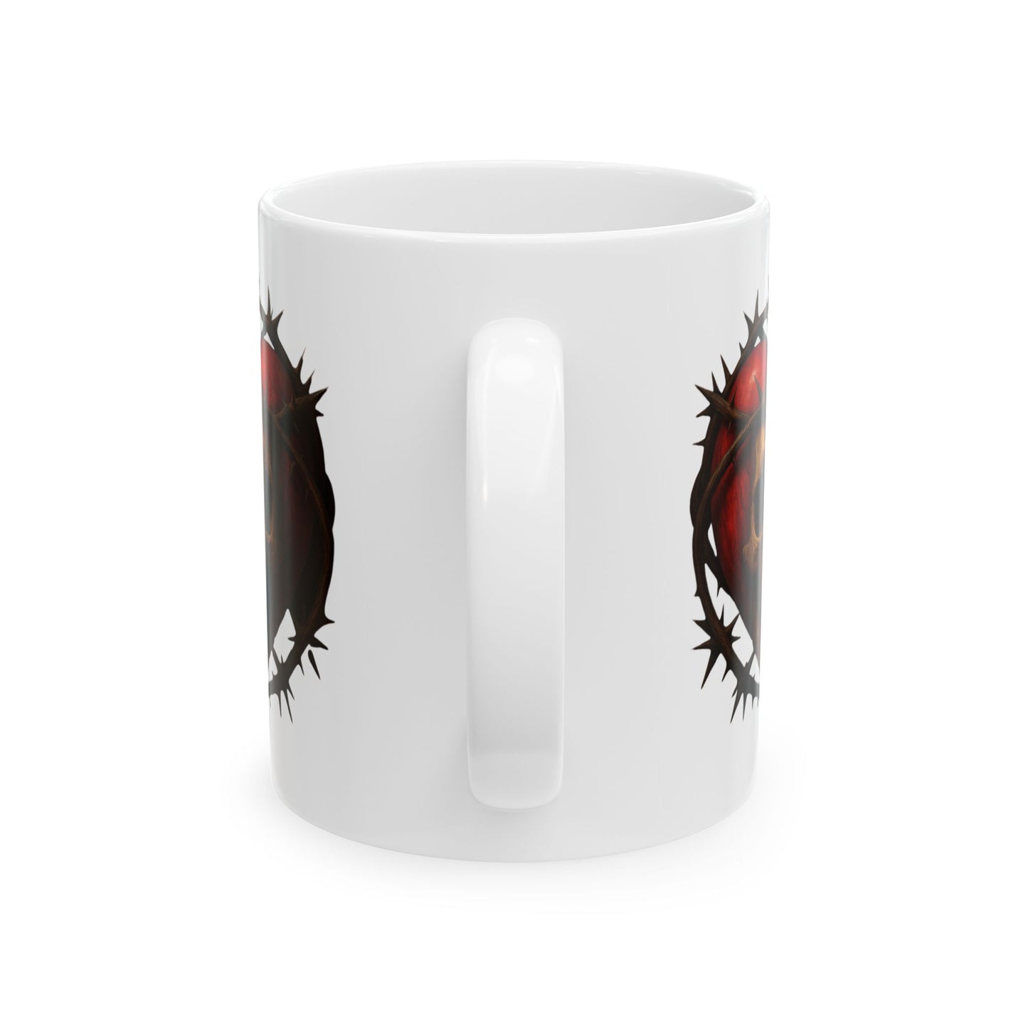 Edgy Ceramic Mug - Perfect for Halloween, Dark Aesthetic Decor, Gothic Gift, Unique Tea/Coffee Mug, Home Office Mug