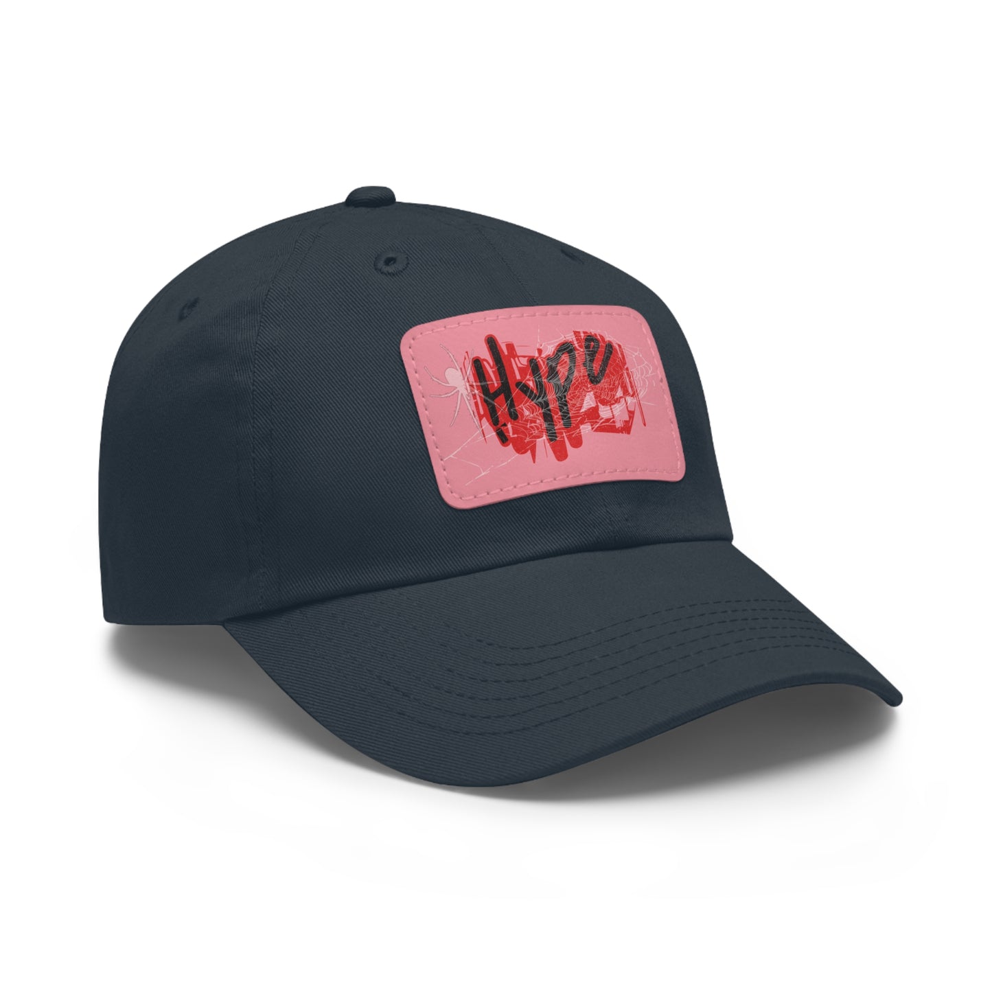 Hype Dad Hat with Leather Patch, Trendy Cap, Casual Wear, Gift for Him, Street Style Accessory, Summer Fashion