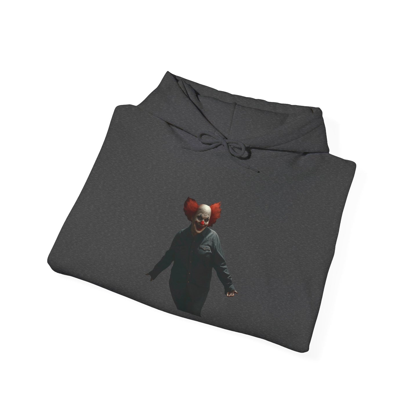 Clown Hooded Sweatshirt, Unisex Horror Hoodie, Cozy Movie-Themed Apparel, Gift for Halloween Lovers, Spooky Costume